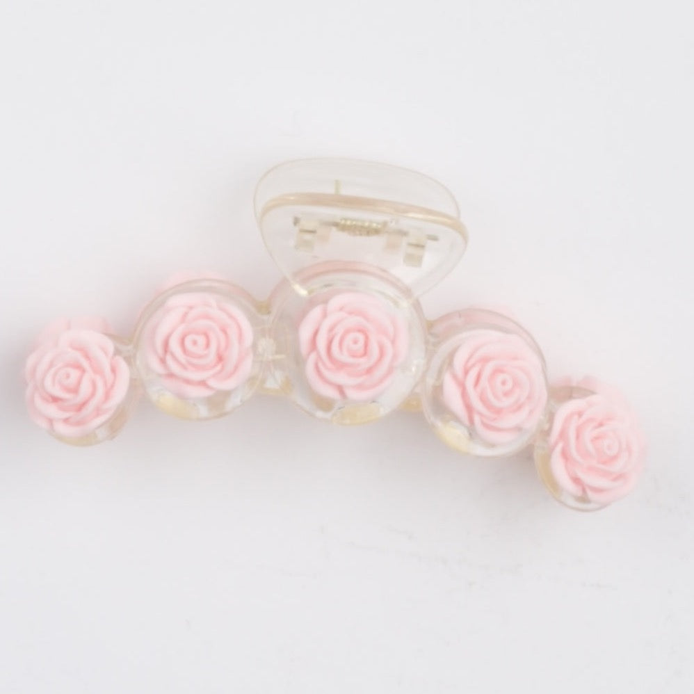 Rose Bud Hair Clip on white background