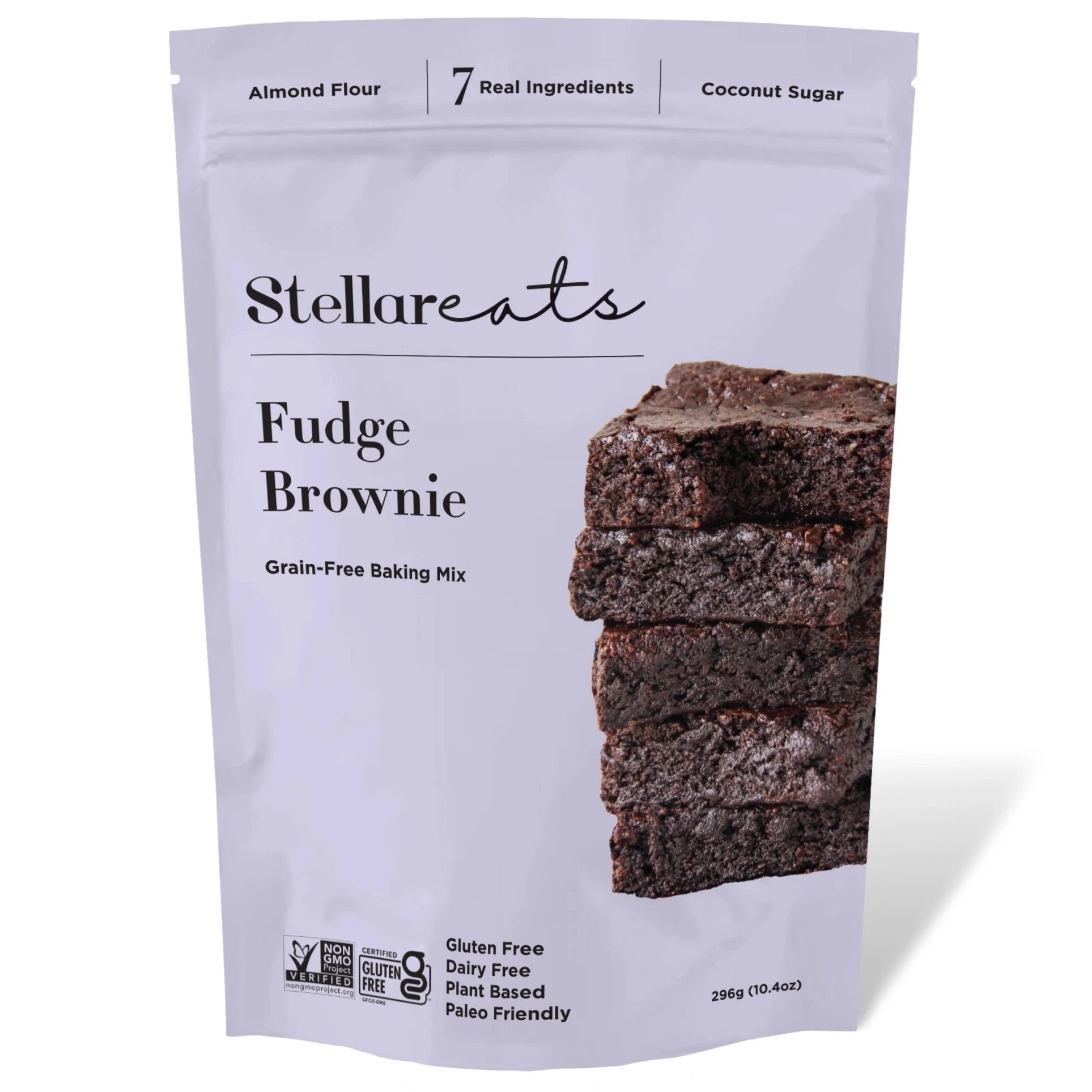 Stellar Eats Fudge Brownie Mix Purple Package