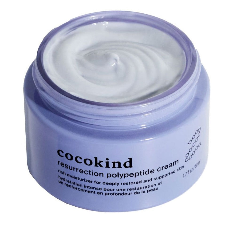 cocokind Resurrection Polypeptide Cream violet jar 