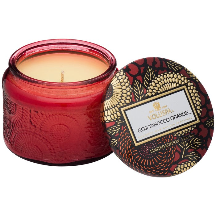 Goji Tarocco Orange Petite Glass Jar Candle - BOXFOX