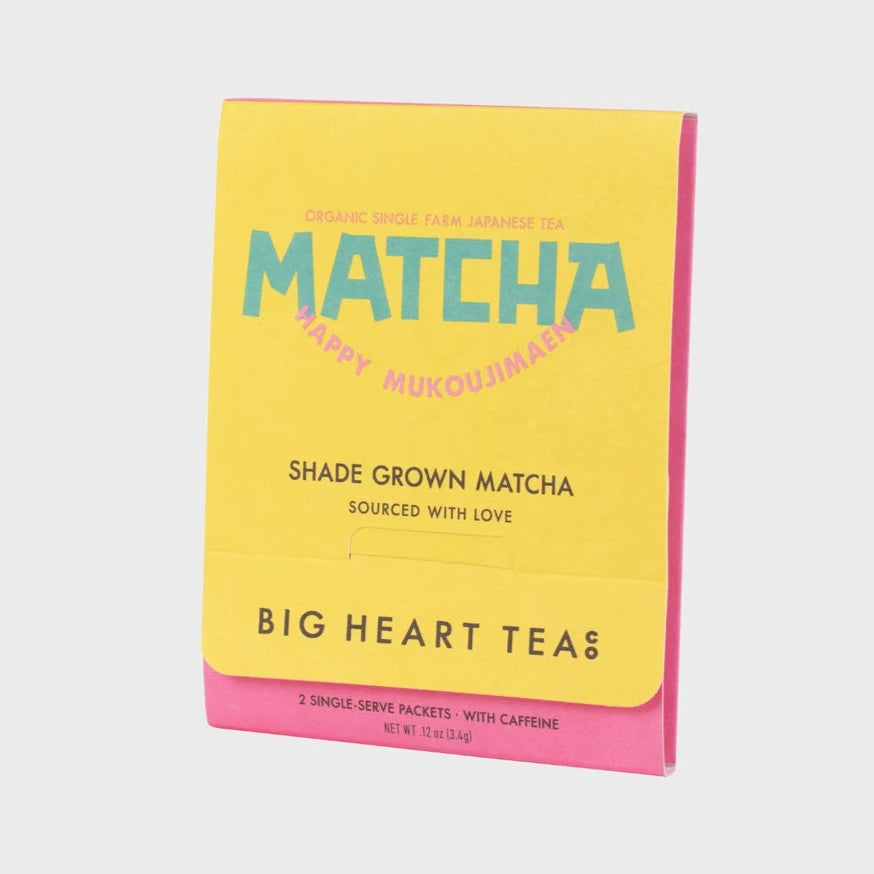 yellow & pink matcha sachet