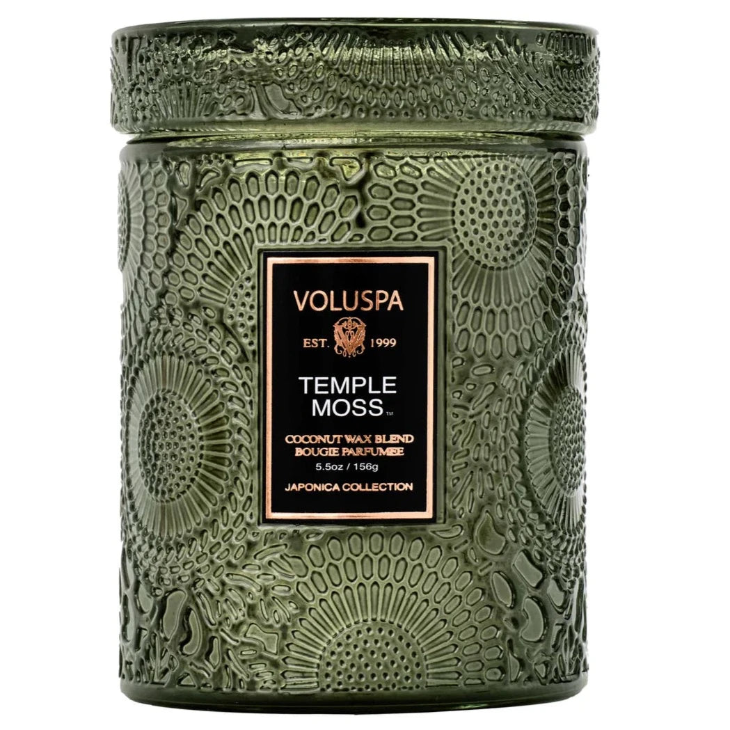 Temple Moss Medium Glass Jar Candle - BOXFOX