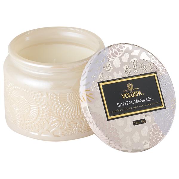 Santal Vanille Petite Glass Jar Candle - BOXFOX