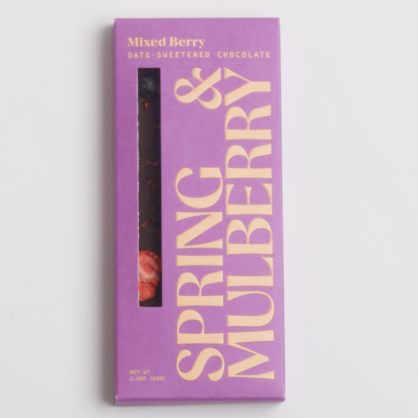 Purple Spring & Mulberry Chocolate Bar