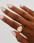 Libra | Gold Plated Engraved Zodiac Ring (Size 7) - BOXFOX